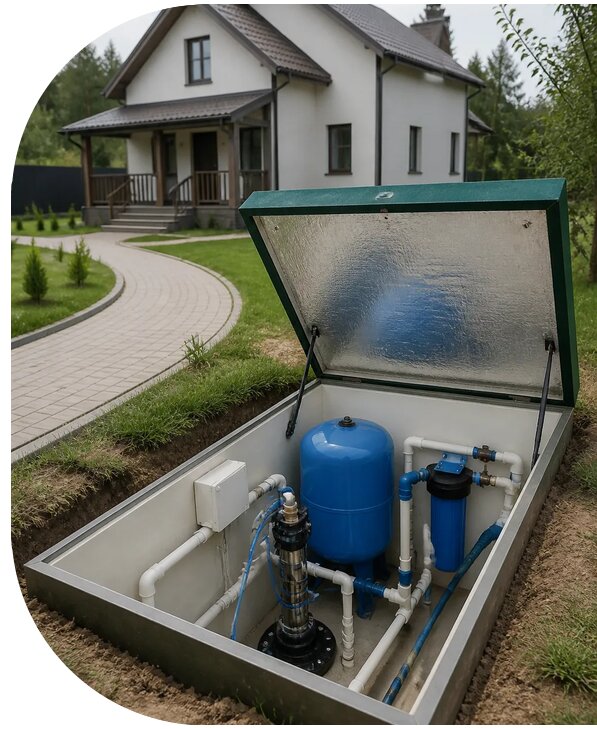 Автономное водоснабжение дома в Ставрополе от 155760 р. | АПаруса-Ств